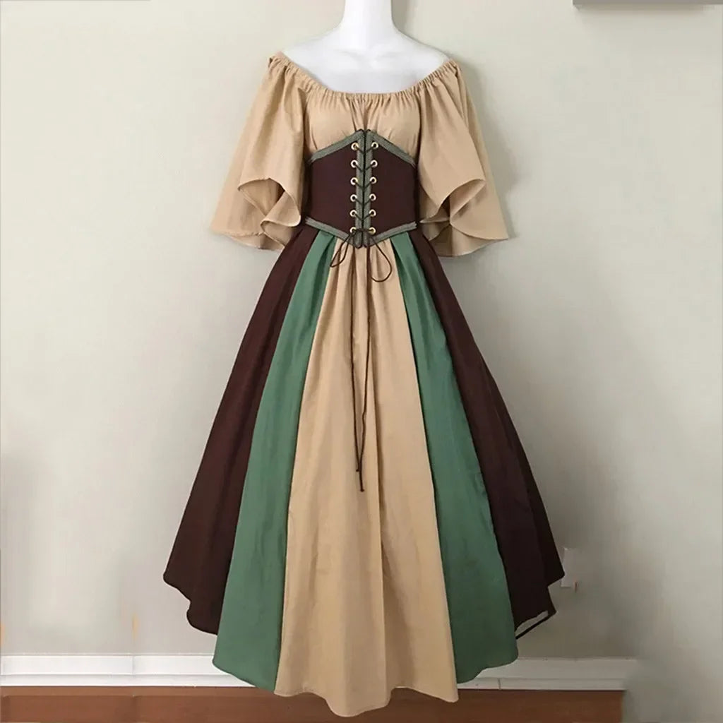 Medieval Renaissance Purple Corset Dress Costume on Luulla