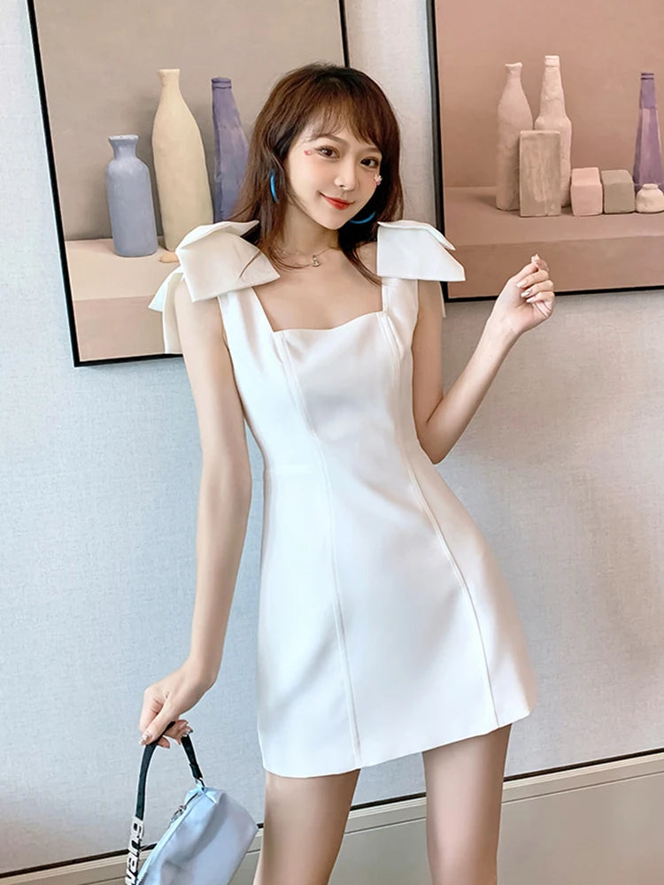 white mini dress elegant Penelope Mini Dress main image 1