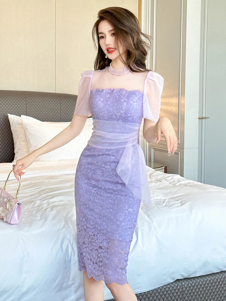 chinese dress ladies Lavender main image 0