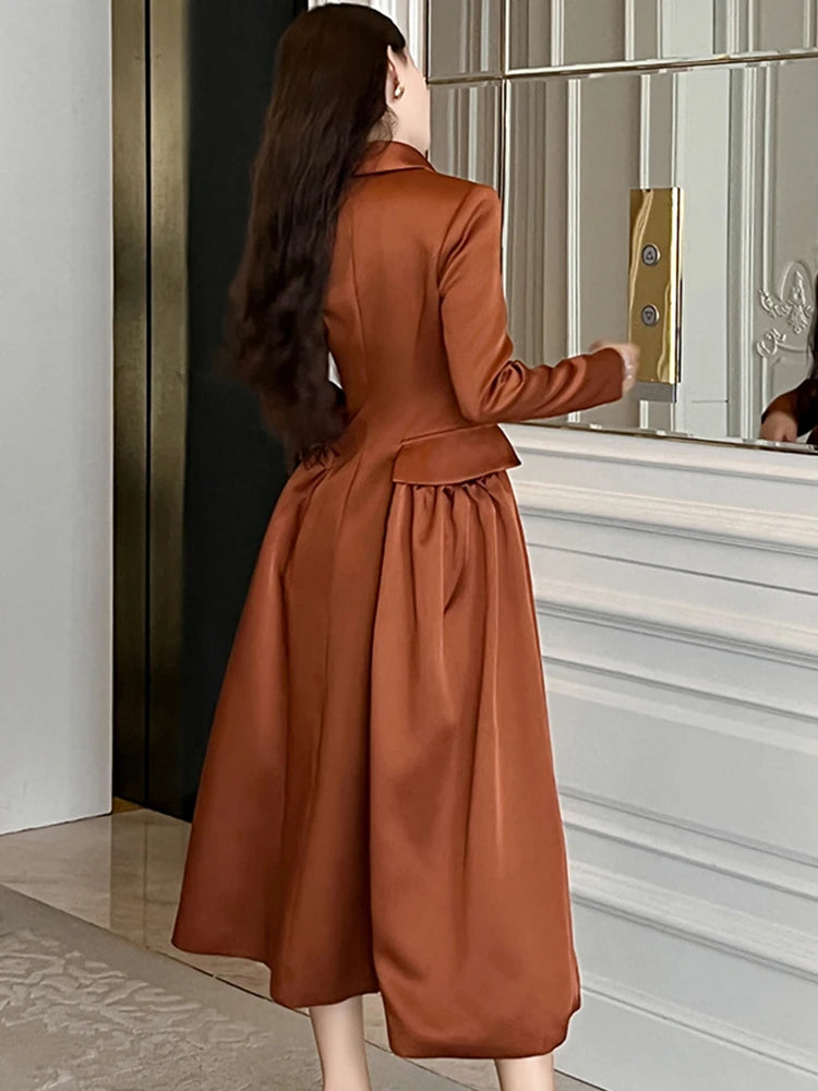 one shoulder yellow dress Final Sale Elegant Gold One Shoulder Satin Evening Dress SS592