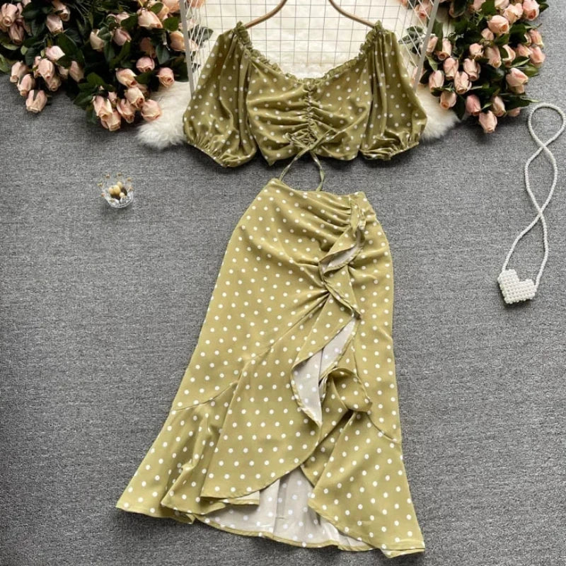 [PRE-ORDER] Karol Polka Dot Two Piece Set