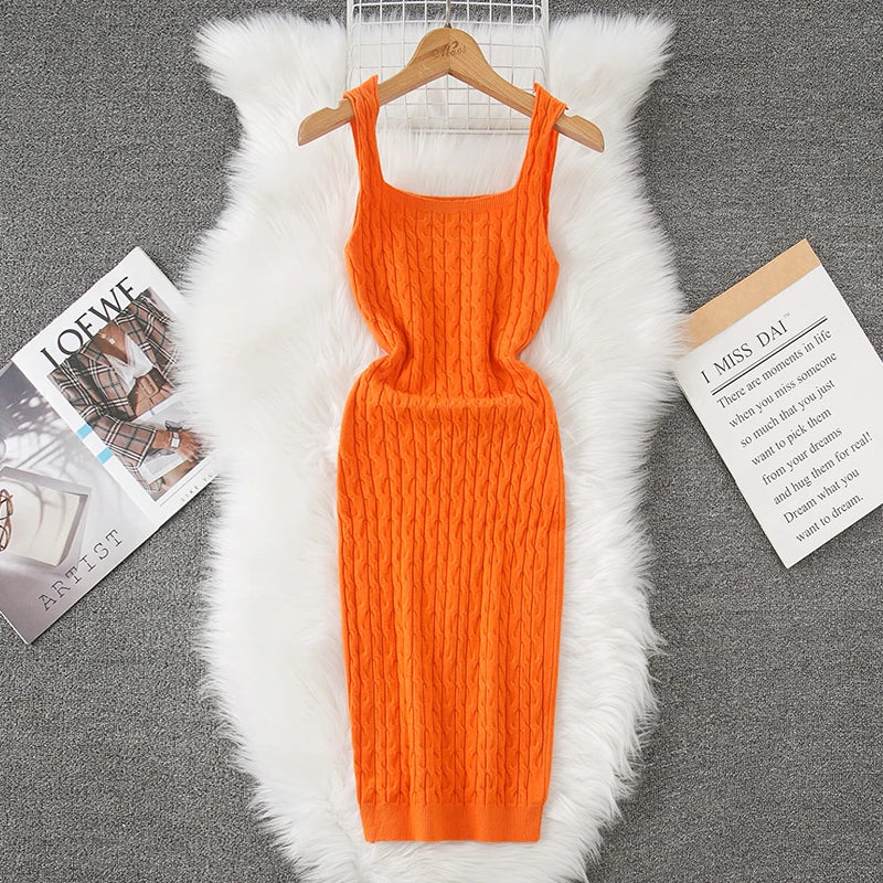 knitted white dress Gwyneth White Sweater i Dress - XS Size - Women's Dresses main image 1