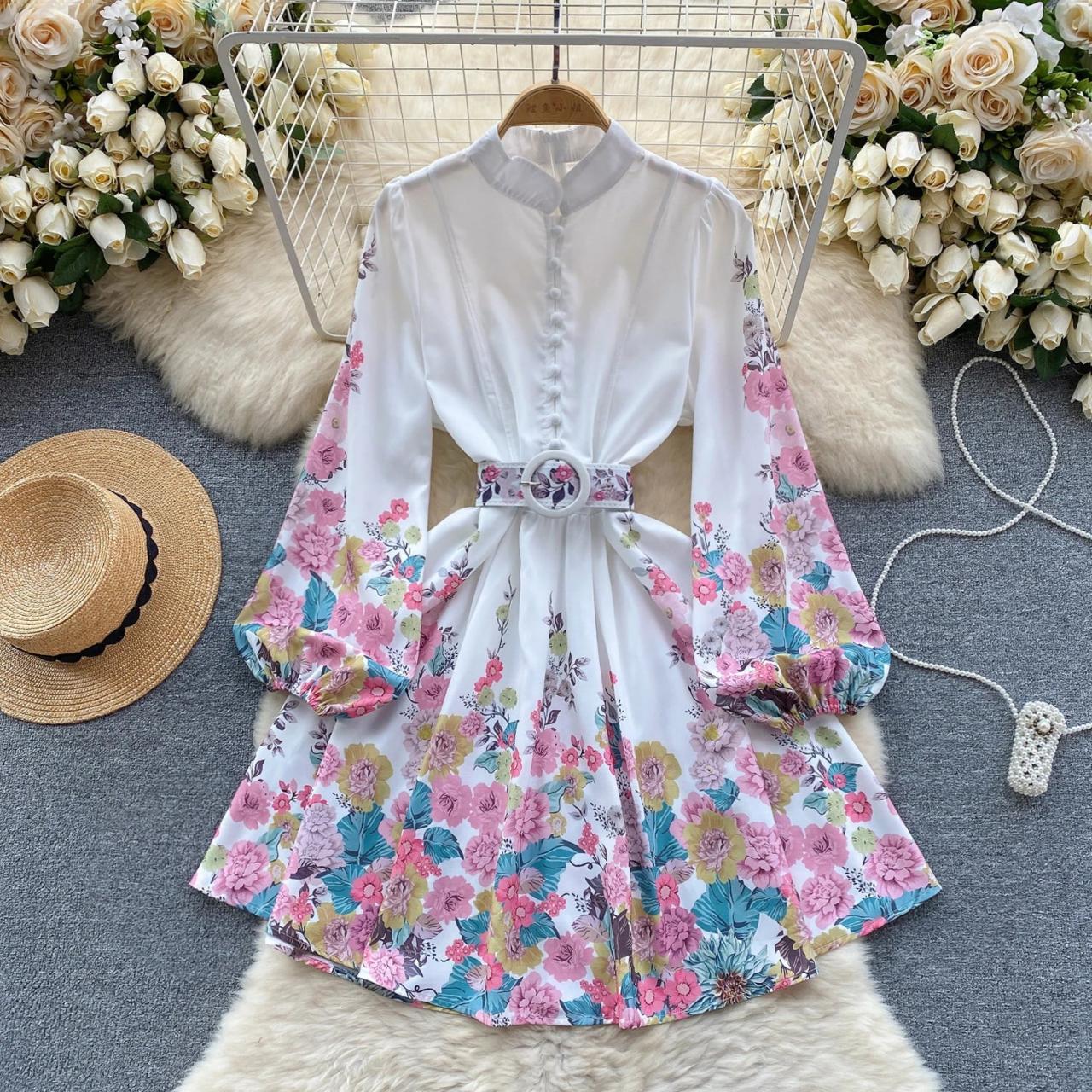 long sleeve tweed mini dress Ivory Tweed Long Sleeve Mini Dress w/ Bow Detail Large