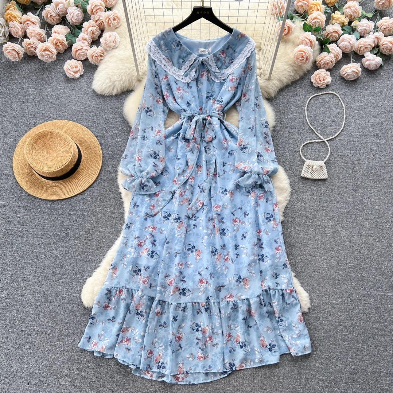 chinese dress ladies Scarlet Darkness Women Victorian Square Neck Drawstring Lace Maxi Dress