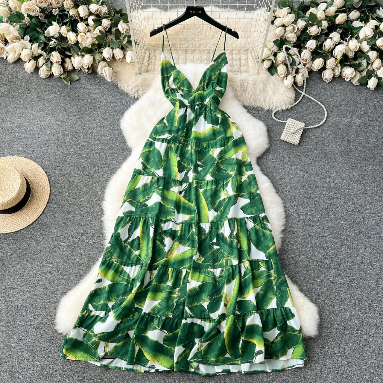 green leaf maxi dress SPIRAL LOTUS LEAF MAXI DRESS IN GREEN main image 1
