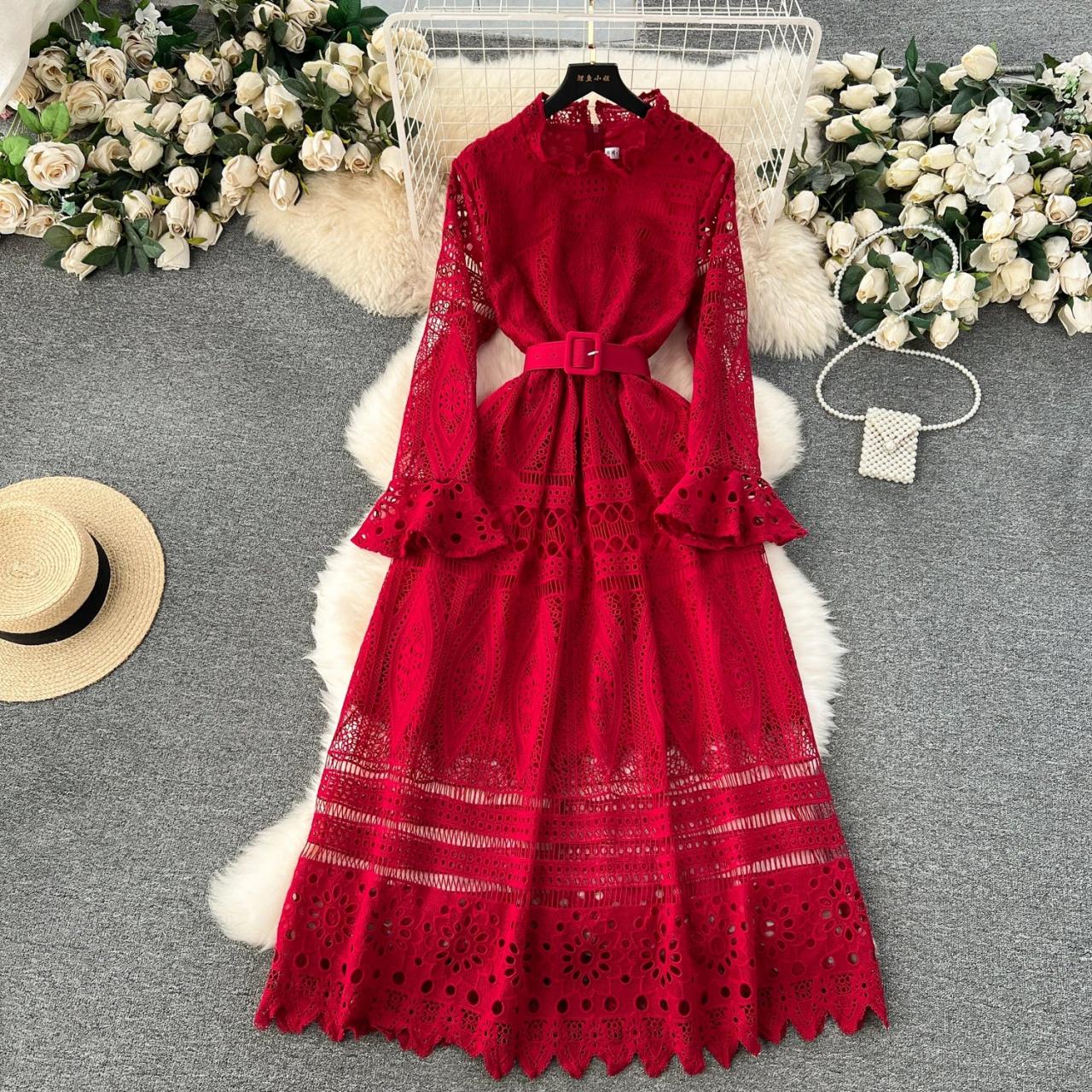 high end lace dresses Wardrobes by Chen White bridal lace Halter Neck short Dress-LALA – GOOD  GIRL REBEL