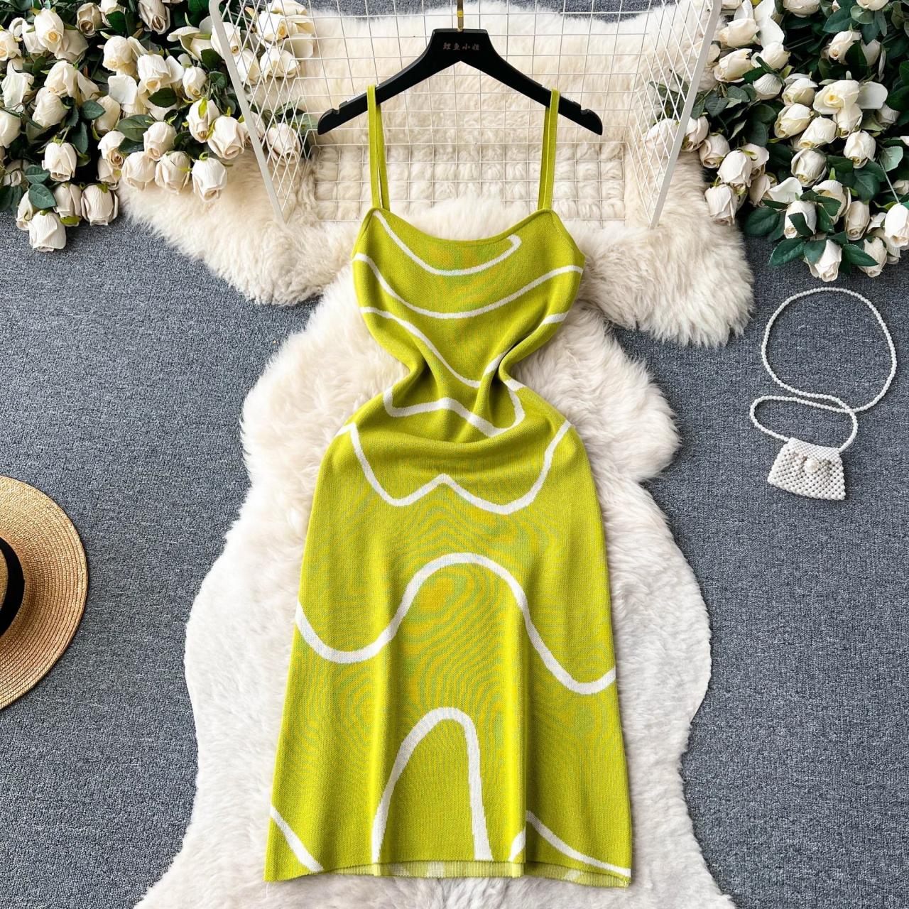 green emerald velvet dress Asymmetrical Lime Green Midi Dress with Neck Tie