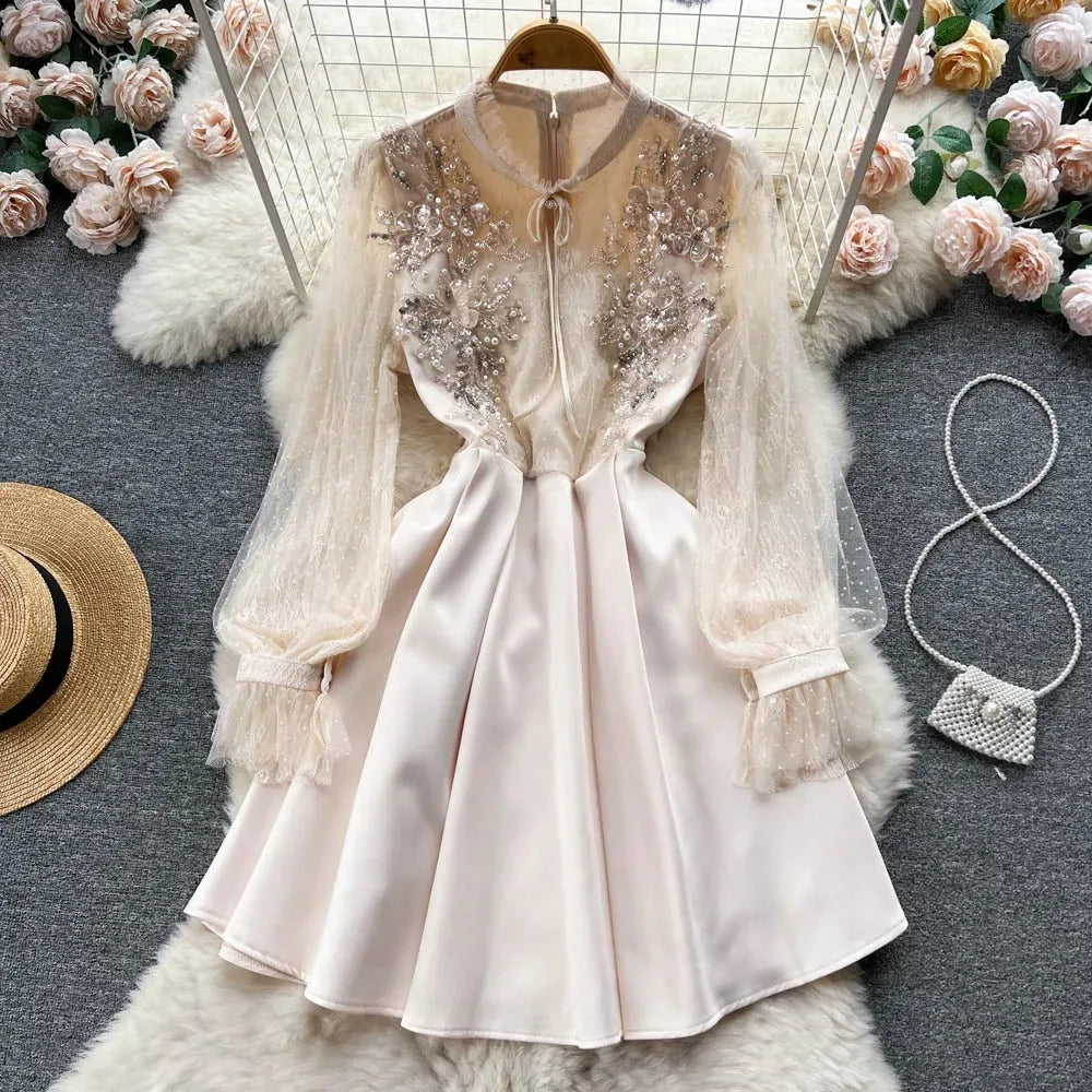 long sleeve black formal dresses for women Bateau Neck Two Piece Long Sleeves Lace Evening Dress Prom Dresses US16 / As Picture