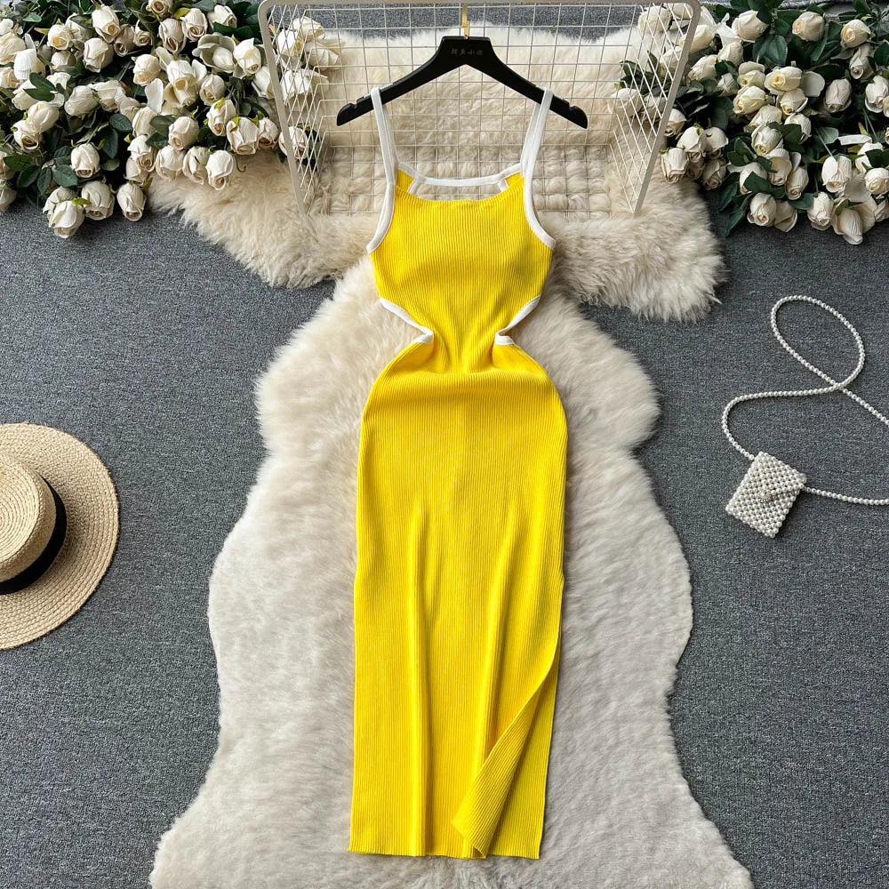 yellow bodycon midi dress Alloy Apparel Tall Zoey Midi Dress for Women in Yellow Size XL main image 1