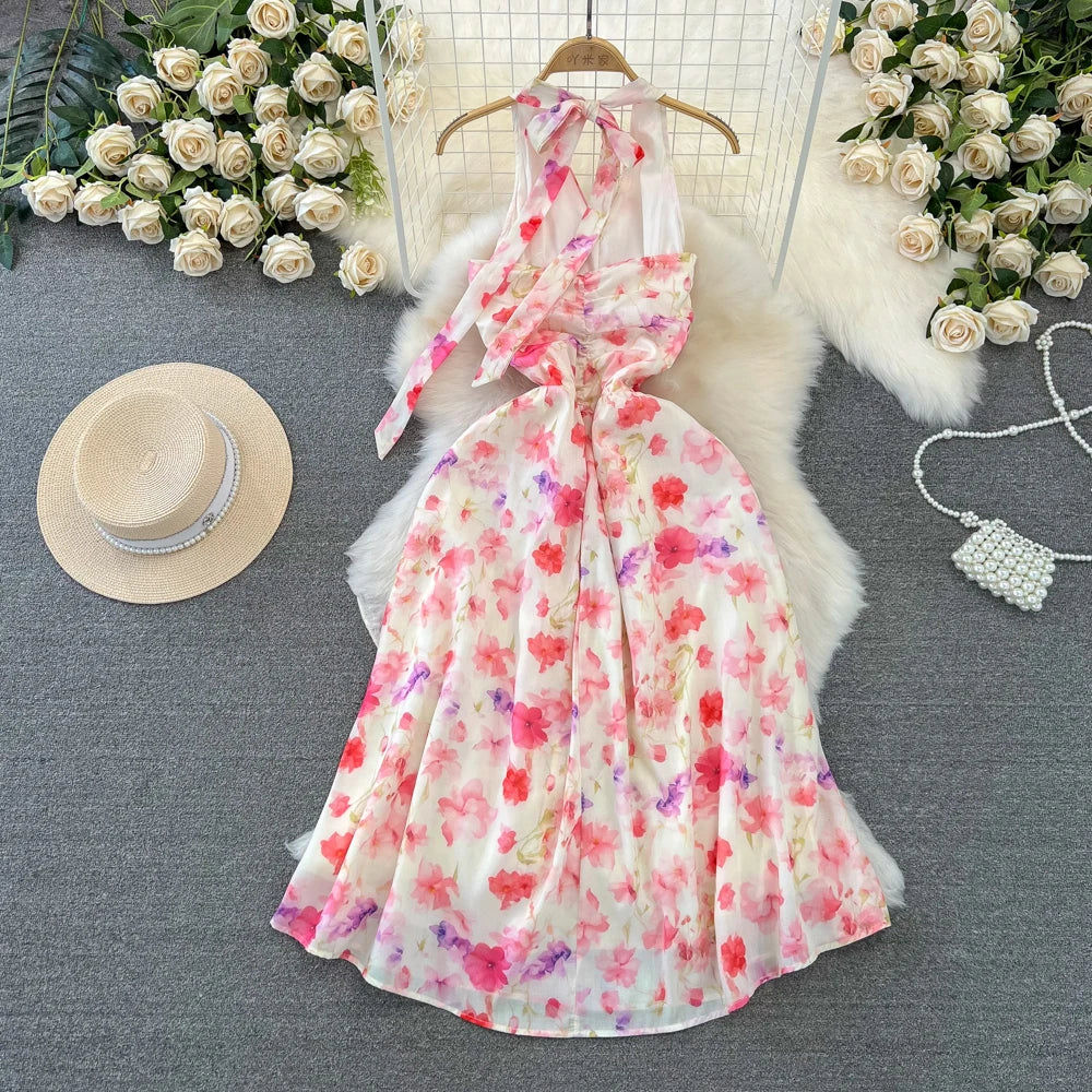 boho halter neck wedding dress Halter Neck Boho Wedding Dress Bohemian Lace Mermaid Wedding Gown AWD2041 main image 1