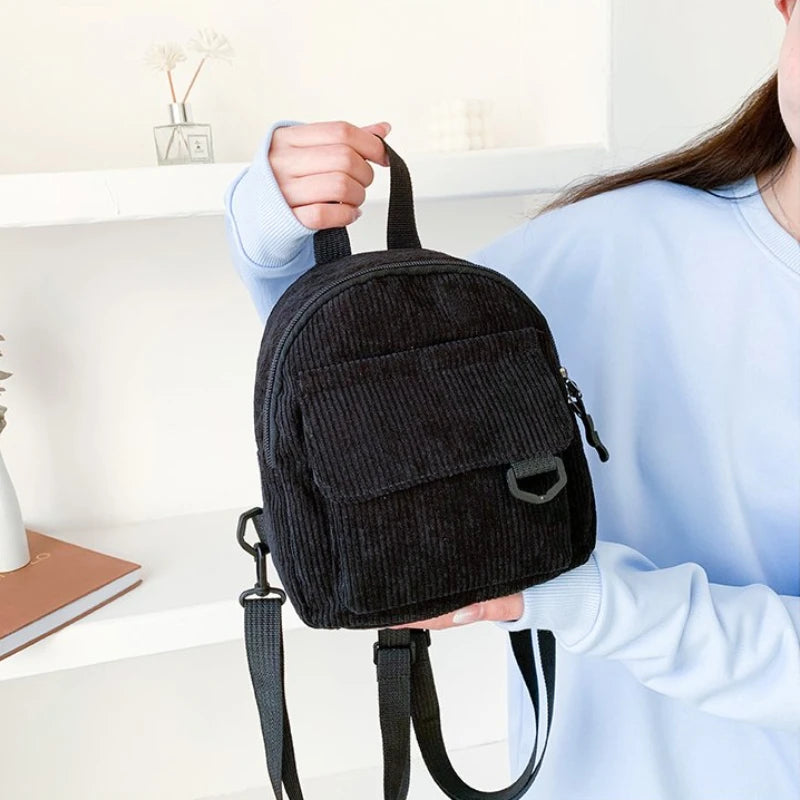 black corduroy mini backpack WisePoint Small Purse, Backpack Purse for Women and Girls, Fashion Women Backpack Purse (black) : Clothing, Shoes & Jewelry The Loungefly Disney100 Corduroy Convertible Crossbody Bag is made of vegan leather (polyurethane) Black Corduroy Mini Backpack For