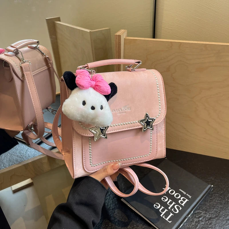 Cute pink mini backpack shop