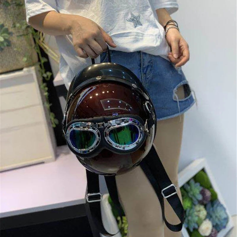 full face motorcycle helmet backpack 20L with Hidden Helmet Net-GIFT Folds from small enough to fit under your seat ROCKBROS Waterproof Motorcycle Helmet Backpack