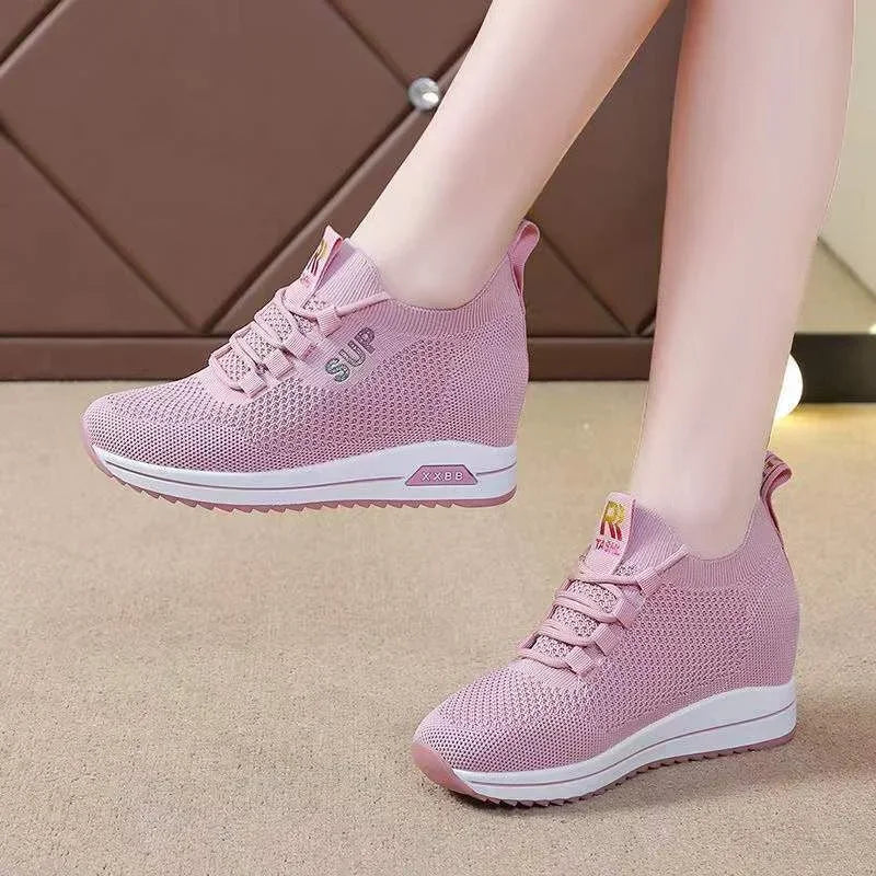 Women s Breathable Wedge Platform Sneakers