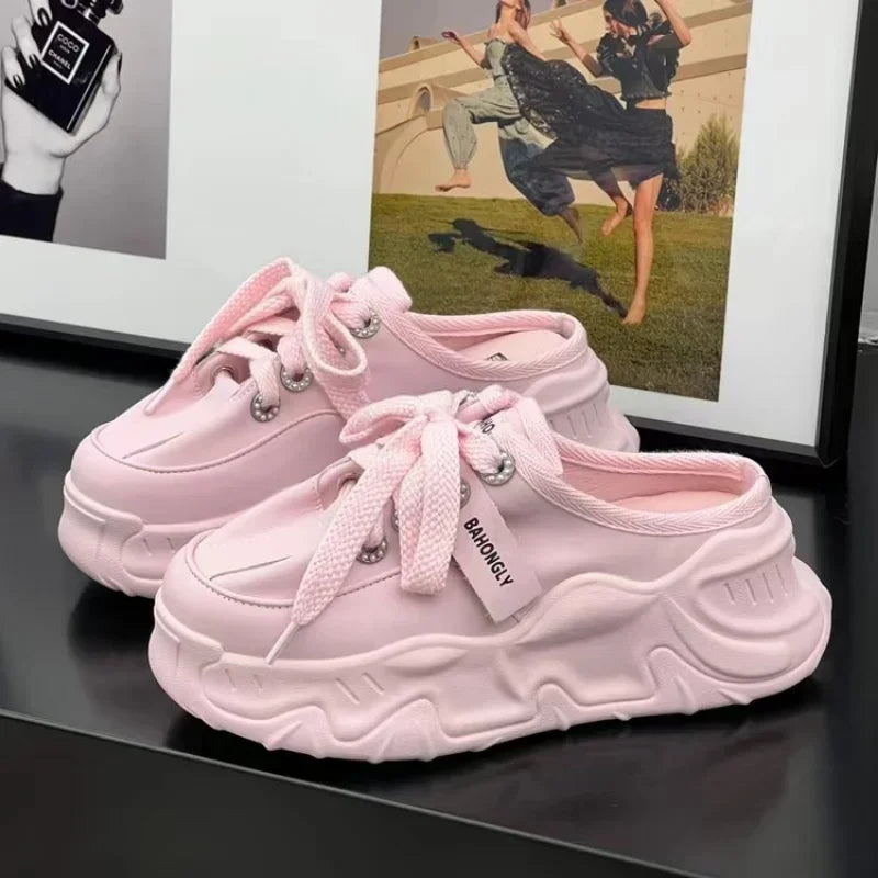 Stylish Pink Chunky Sneakers for Women