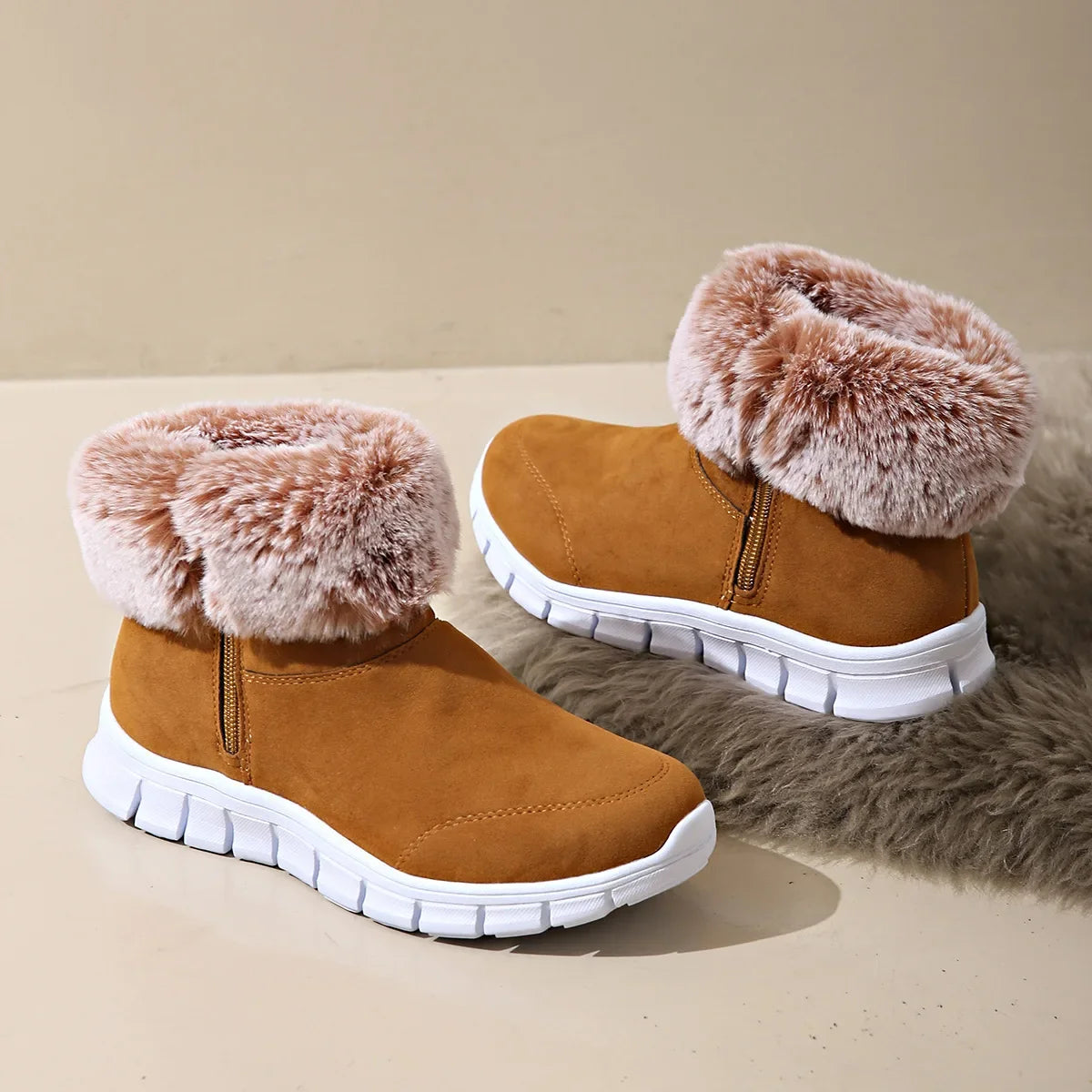 Fur lined womens ankle boots online