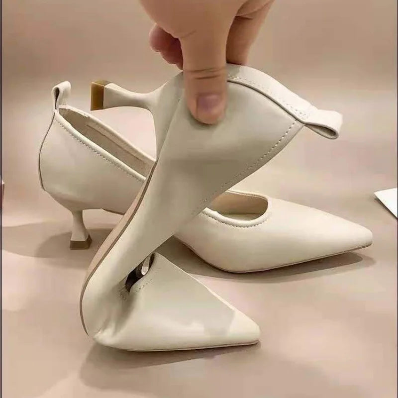 Soft leather court shoes cheap