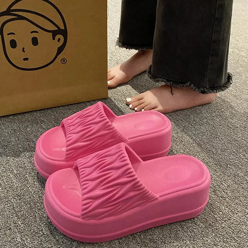 Cushioned slide sandals online