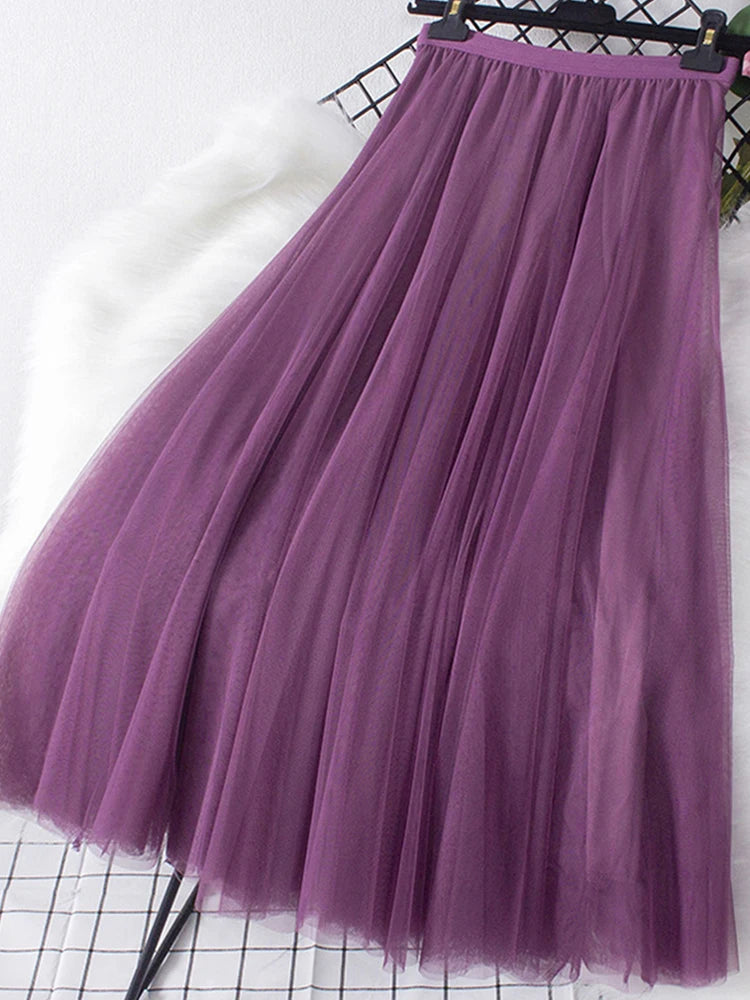 Flowing Purple Chiffon Maxi Dress For Women on Luulla