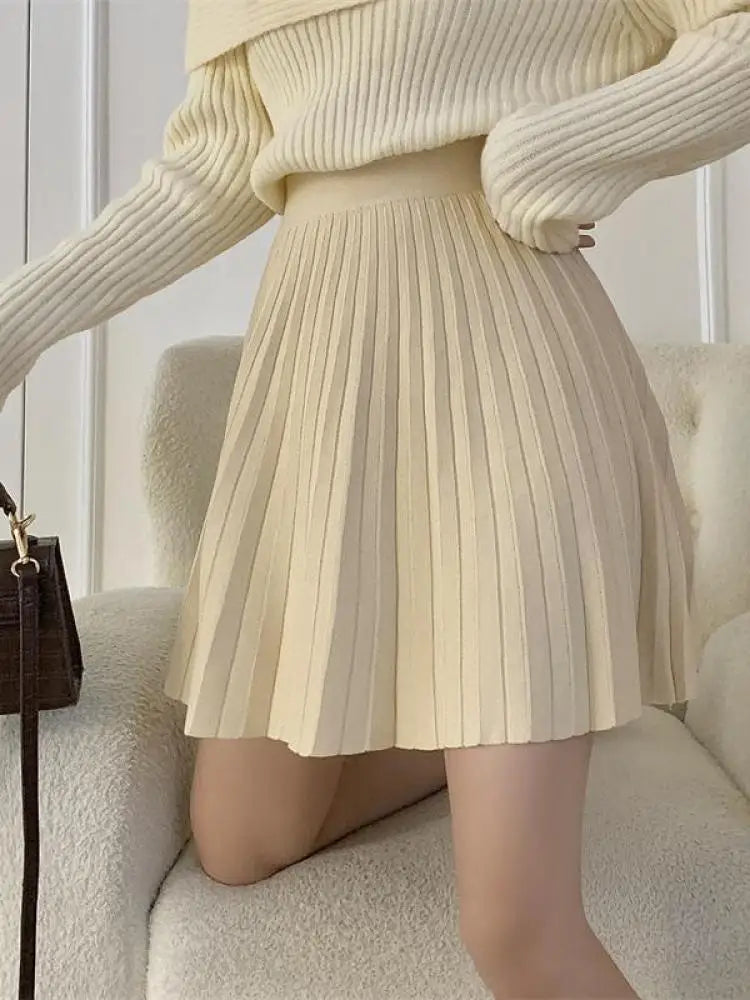 Cozy Ribbed Knit Sweater Dress For Women on Luulla