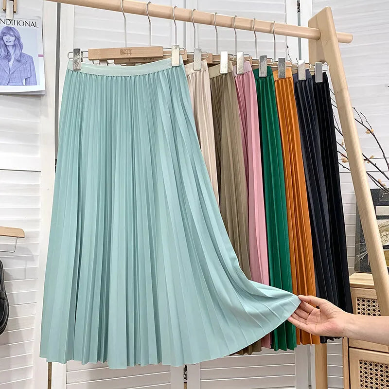 Women's midi skirts 1970s 2025