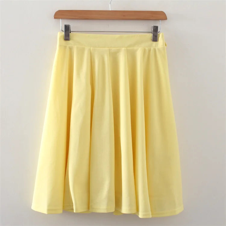 Yellow a line midi skirt discount