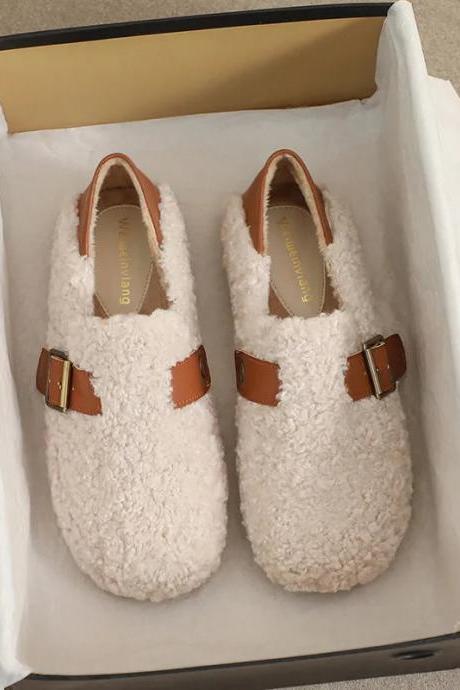 shearling loafers womens