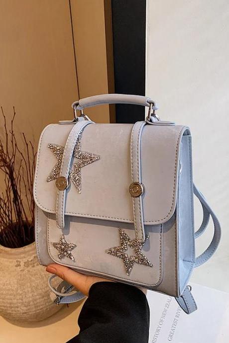 Floral embroidered leather backpack new arrivals