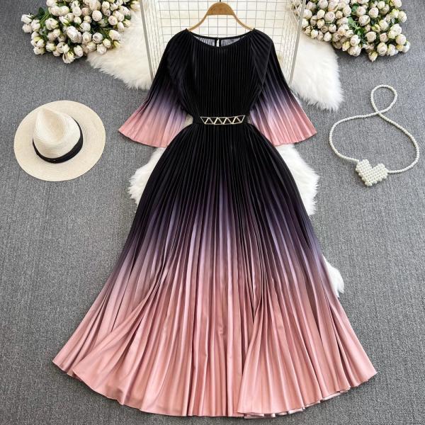 pink and black ombre dress Gorgeous Betsy & Adam pink ombre dress size 4