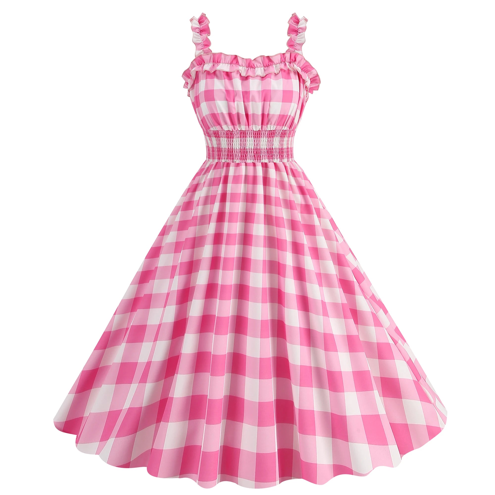 Long Chiffon Spaghetti Strap Dresses Vintage Mauve main image 1