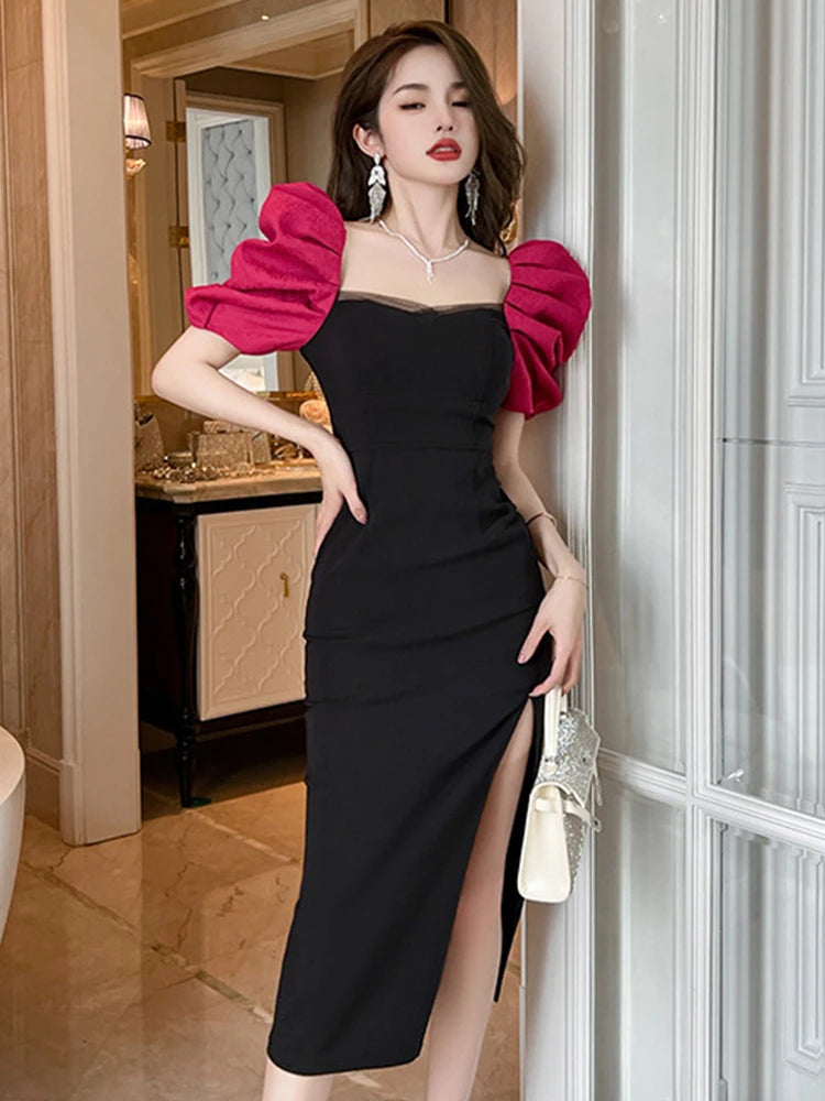 burgundy long formal dress A-Line Organza Burgundy Prom Dress, Burgundy Long Evenin Women's Black Patterned Maxi stripedresses Size:XS(2)
