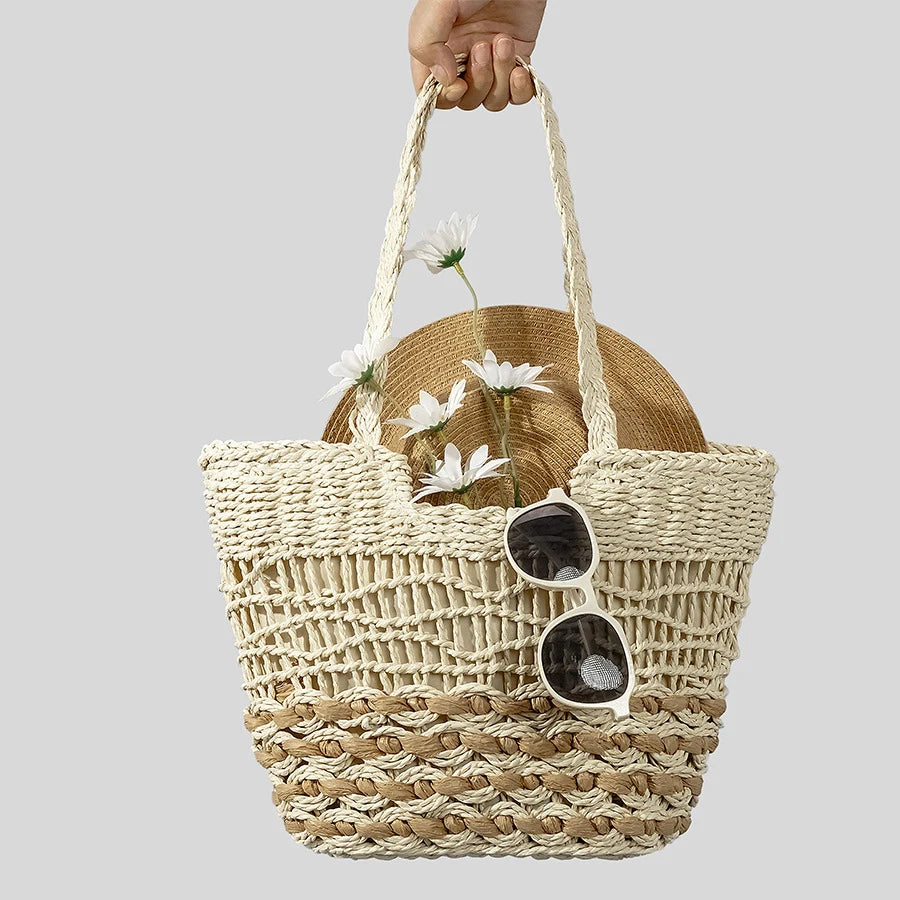 Straw Beach Bag