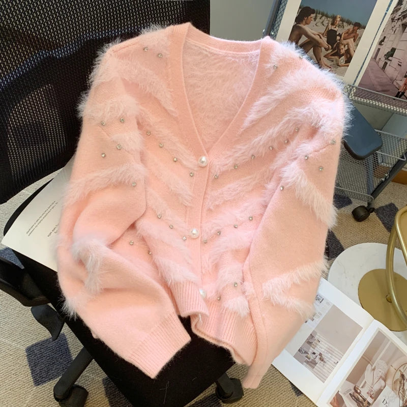 Sparkling Star Fuzzy Cardigan main image 0