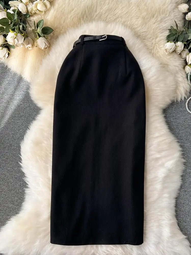 Nited Sleeve Black Bodycon Dress main image 1