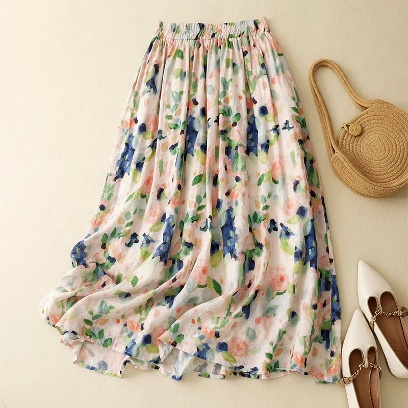 Women's Flower Handmade Maxi Dress Backless Bohemian Dresses main image 1