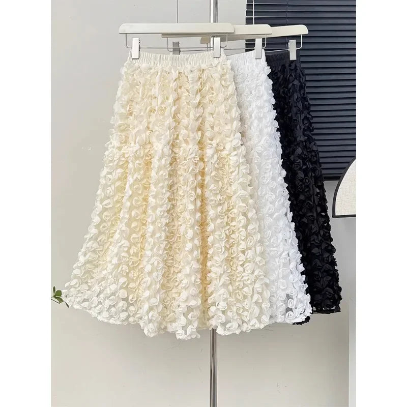 Pia Floral Ruffle Detail Skirt